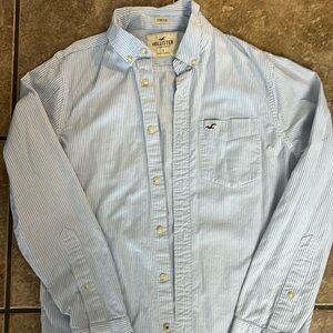 Hollister men’s small- blue and white striped